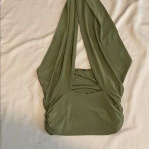 Women’s crop top with criss cross access